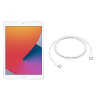 Refurbished Apple iPad 8th Generation Silver side view