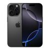 Refurbished Apple iPhone 16 Pro Black Titanium front and back