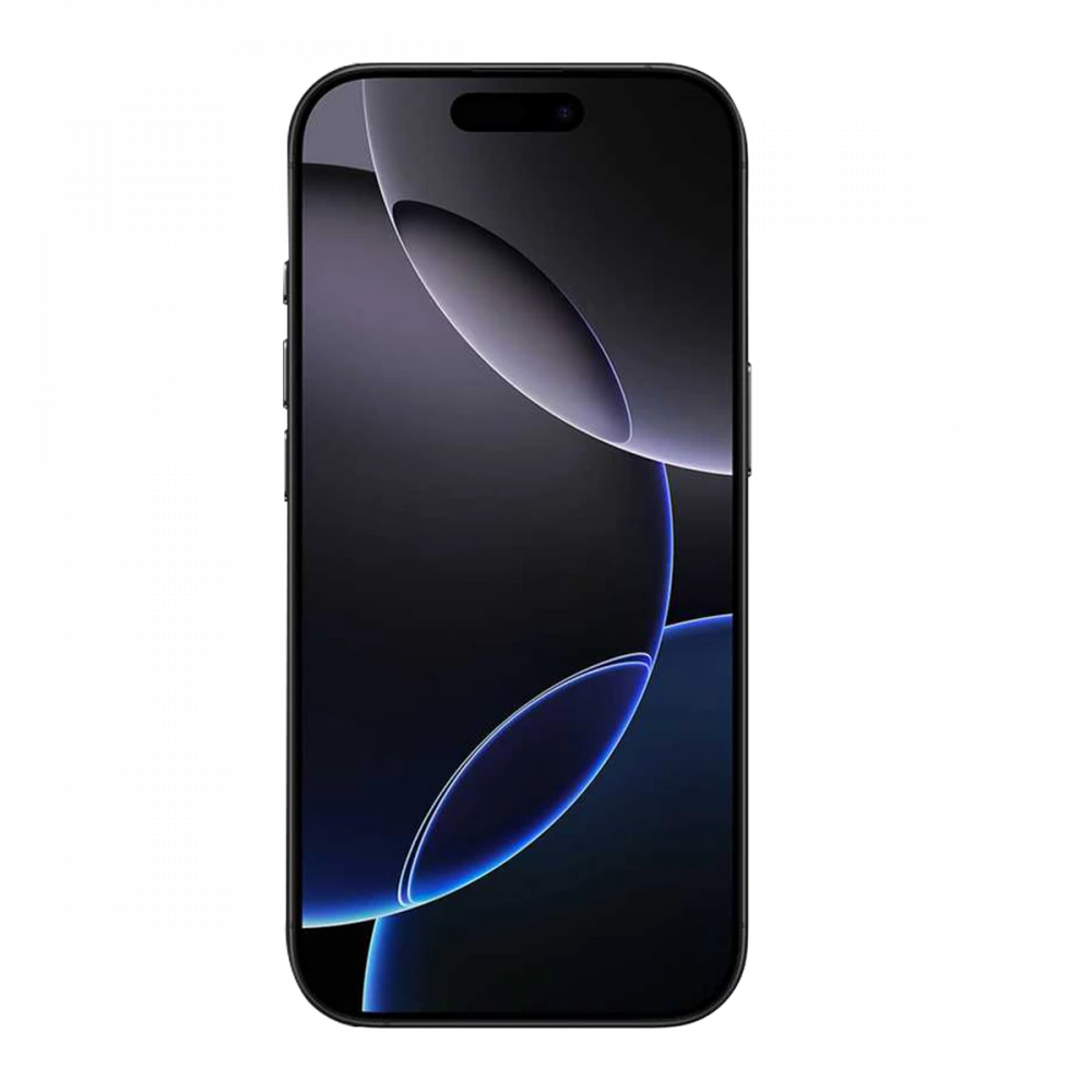 Refurbished Apple iPhone 16 Pro Black Titanium front