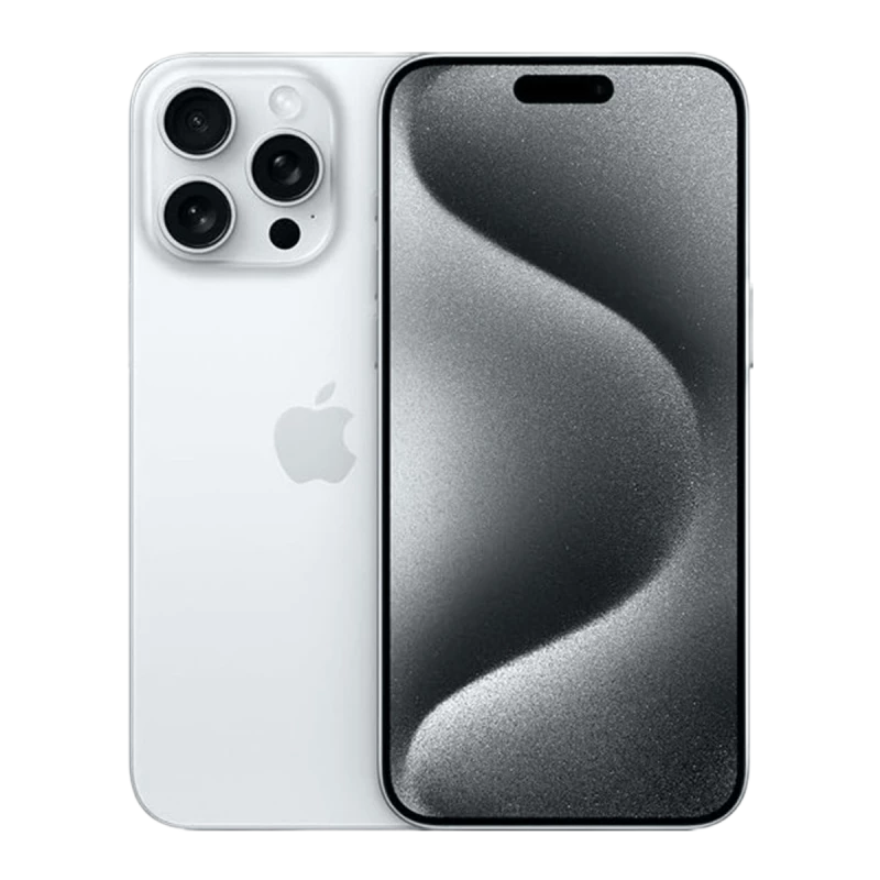Refurbished Apple iPhone 15 Pro Max White Titanium UK used iPhone image 1