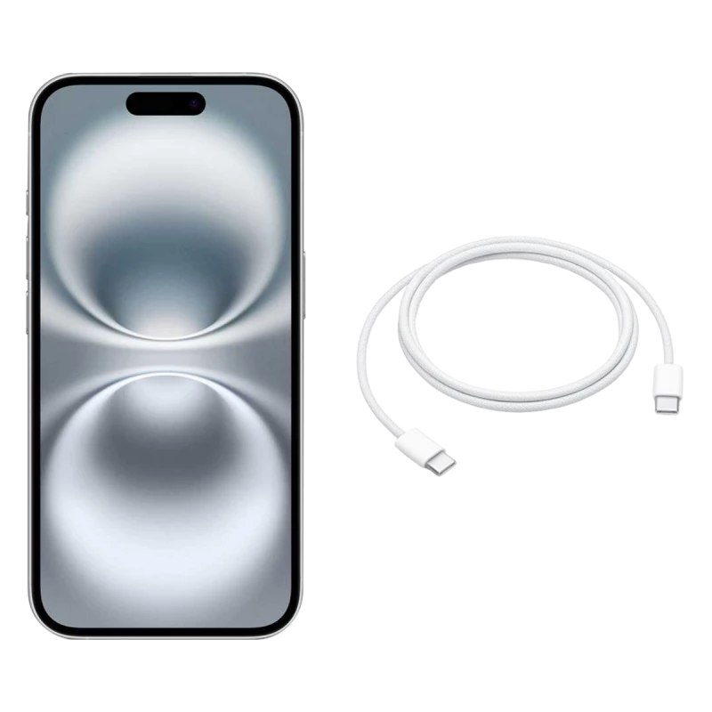 Refurbished Apple iPhone 16 White UK used iPhone image 4
