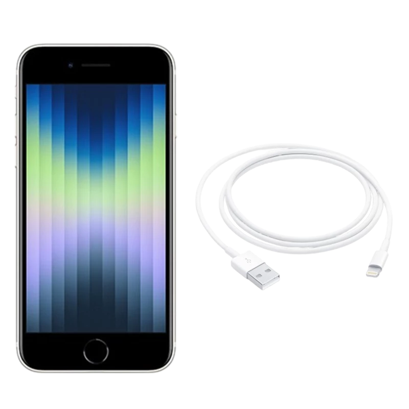Refurbished Apple iPhone SE (2022) Starlight UK used iPhone image 4