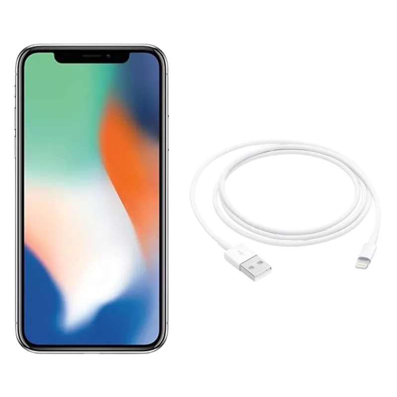 Refurbished Apple iPhone X Silver UK used iPhone image 4